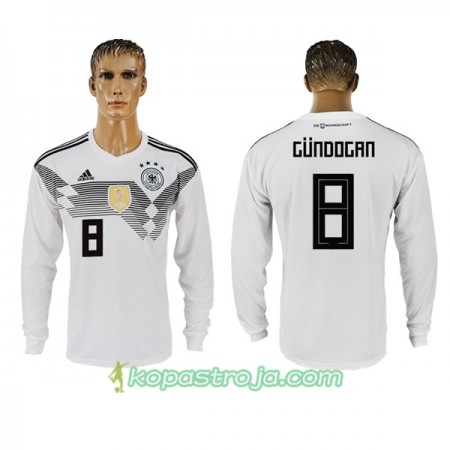 Billiga Fotbollströjor Tyskland Gundogan 8 WM 2018 Hemma tröja Långärmad